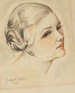 NAM Jacques 1881-1974,Portrait de femme,1933,Aguttes FR 2013-05-29