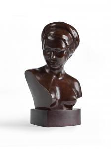 NAM THAI,Buste de jeune femme,1940,Cornette de Saint Cyr FR 2022-12-14
