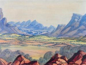 NAMATJIRA Ewald 1930-1984,Chewins Range, Near Stanley Chasm,Elder Fine Art AU 2021-09-06