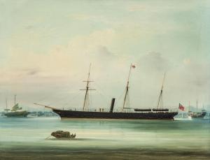 NAMCHEONG 1840-1870,A British Steamship at Whampoa,Christie's GB 2019-11-07