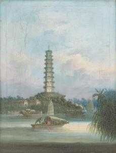 NAMCHEONG 1840-1870,The Whampoa Pagoda,Christie's GB 2020-11-05