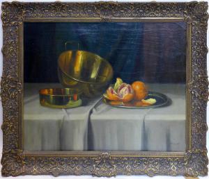 NANDORY Sandor 1900,Still life of oranges on a silver plate and copper bowls,Criterion GB 2019-05-27