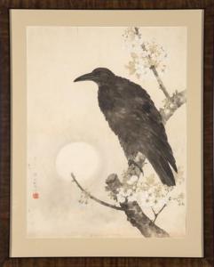 NANKOKU OZAWA 1844,raven in moonlight,William Doyle US 2021-09-20