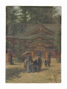 NAOJIRO Harada 1863-1899,A Shrine Visit,Christie's GB 2017-04-25