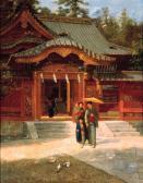NAOJIRO Harada 1863-1899,Family at Toshogu Shrine,1889,Christie's GB 2000-11-10
