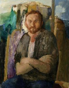 NAOUMOVA Larissa 1945,Portrait d\’un homme,Osenat FR 2020-11-14