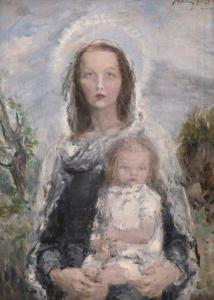 NARAY Aurel 1883-1948,Maternity,Artmark RO 2023-07-12