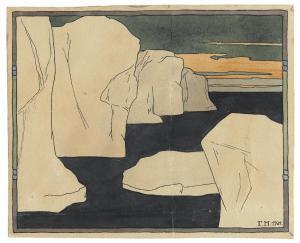 NARBUT Georgii Ivanovich 1886-1920,Icebergs,1904,Christie's GB 2019-06-03