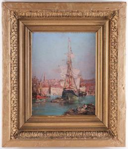 NARDI Francois 1861-1936,a harbour scene,Dawson's Auctioneers GB 2021-11-25