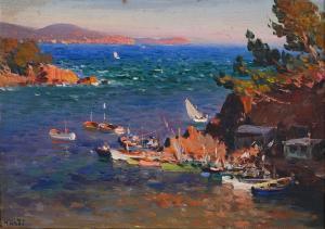 NARDI Francois 1861-1936,Bord de mer méditerranéen,Rossini FR 2025-04-03