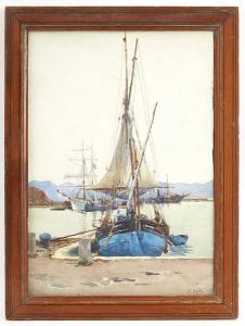 NARDI Francois 1861-1936,Port en Méditerranée,Tradart Deauville FR 2022-03-13