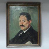 NARDUS Leonardus 1868-1955,Portrait d'homme à la moustache,Rieunier FR 2019-10-15