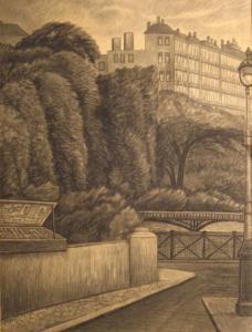 NARINSKY Shlomo 1885-1960,Paris, on the Banks of the Seine,Montefiore IL 2016-12-21