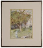NASH Diana L 1873-1952,Geese in an Orchard,Brunk Auctions US 2016-03-18