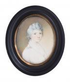 NASH Edward 1778-1821,A lady, wearing white dress and fichu, her powdere,1799,Dreweatts 2021-12-16