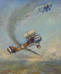 NASH John V,Major W.G. Barker flying a Sopwith Snipe,1918,Gorringes GB 2023-01-30