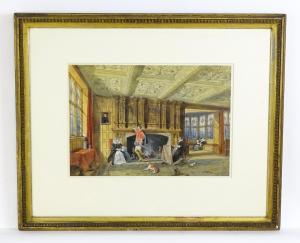 NASH Joseph,An interior scene at Crewe Hall in the Elizabethan,1864,Claydon Auctioneers 2023-12-30