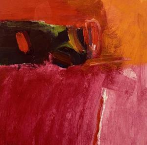 NASH Tom 1931-2013,abstract study, pink background,Rogers Jones & Co GB 2024-02-13