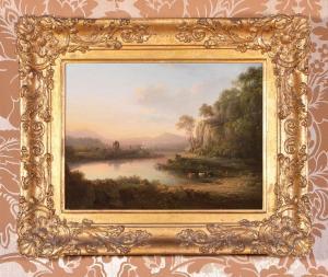 NASMYTH Jane 1778-1866,A view of Richmond Bridge; A view of a lake and a ,1817,Dreweatts 2019-05-15