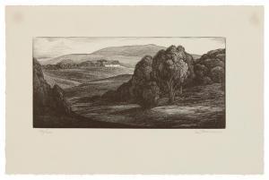 NASON Thomas Willoughby 1889-1971,Upland Pastures,1934,John Moran Auctioneers US 2023-12-06
