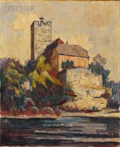 NASS Christian 1888-1931,Studie: Burg in Lauffen/Neckar,1919,Skinner US 2009-05-14