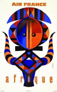 NATHAN Courbet,Afrique - Air France,1960,Artprecium FR 2017-03-08