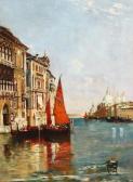 NATHAN Peter Ludvig 1856-1918,View from Canal Grande, Venice,Bruun Rasmussen DK 2020-02-17