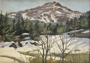 NATTINI Amos 1892-1985,DISGELO SUL MONTE AGUZZO,1965,Trend Auction IT 2023-11-08