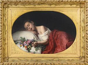 NATTINO Girolamo 1842-1913,Fanciulla che sogna,Meeting Art IT 2019-12-21