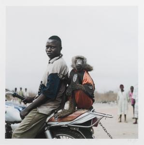 NAUDE Hugo Pieter 1869-1941,Motorbike rider with Amiloo, Abuja, Nigeria,2005,Bonhams GB 2024-03-27