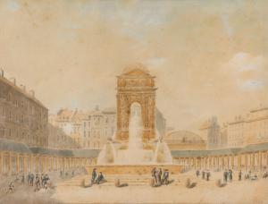 NAUDET Thomas Charles 1773-1810,La fontaine des Innocents,Joron-Derem FR 2024-03-27