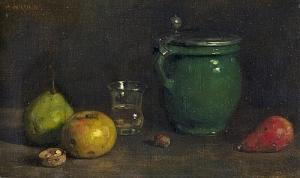 NAUEN Paul 1859-1932,Früchtestillleben mit Krug und Glas,Galerie Bassenge DE 2017-05-26