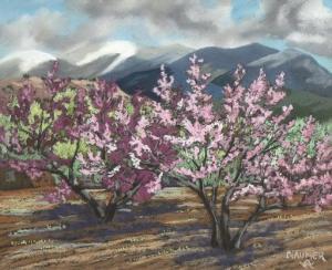 NAUMER Helmuth 1907-1990,Cherry Trees,1953,Santa Fe Art Auction US 2020-11-14