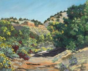 NAUMER Helmuth 1907-1990,Untitled (Arroyo with Chamisa),Santa Fe Art Auction US 2020-11-14