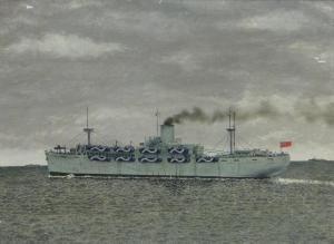 NAUNTON W J S,British battle ship Javelin,1947,Burstow and Hewett GB 2013-09-25