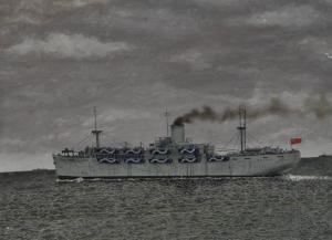 NAUNTON W J S,The Second World War Troop Carrier SS Empire Javel,1947,Burstow and Hewett 2010-09-22