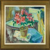 NAUR Albert 1889-1973,Still life with pink flowers in a pot,Bruun Rasmussen DK 2010-01-04