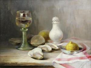 NAUTS GUILLAUME 1900-1900,Still life with rummer and oysters,Bernaerts BE 2010-06-21