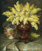 NAUTS GUILLAUME 1900-1900,Vase fleuri de mimosas,Horta BE 2016-11-21