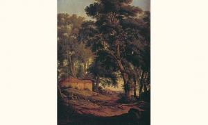 NAVA Ambrogio 1791-1862,Paysage boisé animé de bergers,1822,Piasa FR 2003-03-28