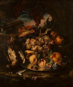 NAVARRA Pietro 1685-1714,Natura morta di frutta su un piatto d'argento,Finarte IT 2023-11-29