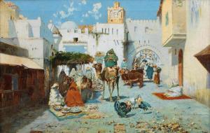 NAVARRO LLORENS Jose 1867-1923,The souk, Tangier,1900,Bonhams GB 2022-06-14