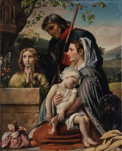 NAVEZ Francois Joseph 1787-1869,A Pilgrimage,1824,Sotheby's GB 2024-02-01