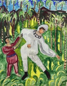 NAVIASKY Sonia 1934-2018,Figures in a Palm Tree Landscape,David Duggleby Limited GB 2023-01-14