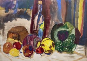NAVIASKY Sonia 1934-2018,Still Life of Vegetables and Wine,David Duggleby Limited GB 2023-01-14