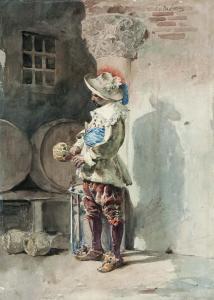 NAVONE Edoardo 1844-1912,A gentleman pouring wine from a jug,Eldred's US 2016-03-19