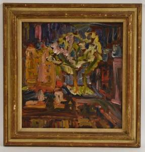 NAWIASKY Mechthild,Abstract Houses and a Tree,1956,Bamfords Auctioneers and Valuers 2019-02-20