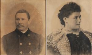 NAWROCKI Boleslaw,A pair of portraits - Teofil Jankowski and Maria J,Desa Unicum 2023-09-21