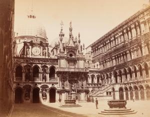 NAYA Carlo 1816-1882,Corte del Palazzo Ducale, Venezia,Finarte IT 2023-12-12