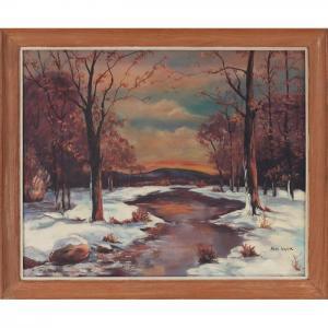 NAYLOR Alice Stephenson 1892-1974,Winter Landscape,1960,Treadway US 2012-09-15